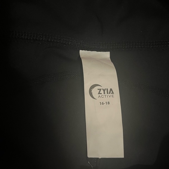 Zyias black neon tape luxe leggings - Picture 4 of 6